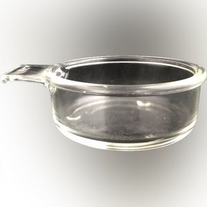 Vintage Clear Glass Grab it Bowl with Handle